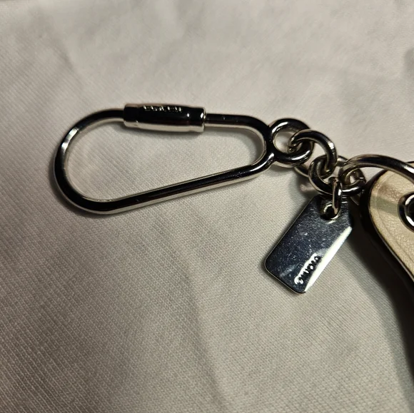 Coach Mushroom Leather Keychain Hangtag Charm - Picture 5 of 5